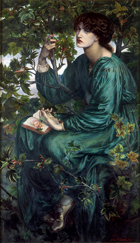 Dante Gabriel Rossetti, The Daydream (portrait of Jane Morris), oil on canvas, 1880, V&A Museum