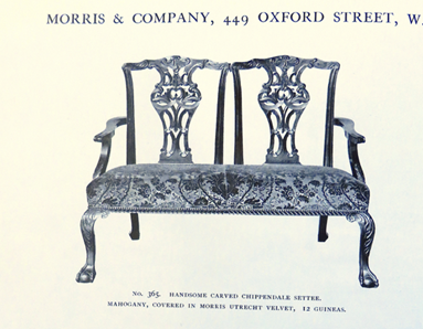 Specimens of Upholstered Furniture, Morris & Co. Catalogue, No.365, undated, V & A.  