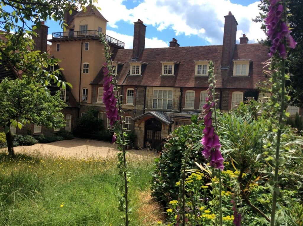 Standen, Front entrance and courtyard, 2022: image credit Anne Stutchbury