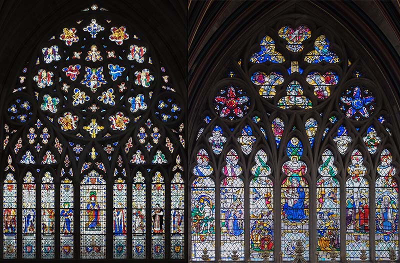 West and East Windows, Exeter Cathedral